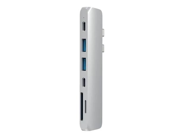 Satechi Aluminium USB-C Pro Hub -adapteri, Hopea