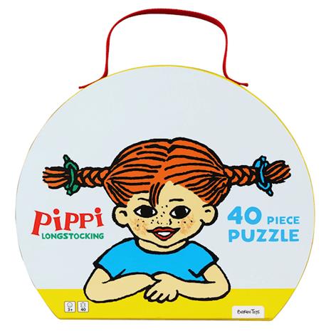 Barbo Toys Pippi Longstocking Suitcase with Puzzle (40 pcs)
