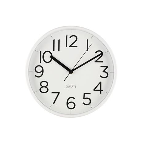 Tiempo 30 cm seinäkello äänettömällä mekanismilla - Valkoinen
