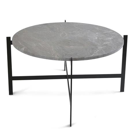 OX Denmarq Deck Large Pöytä, Harmaa Marmori/Musta