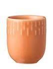 Aida Confetti Apricot Mini Kop Med Relief Porcelæn 5 Cl. - Orange - ONE SIZE