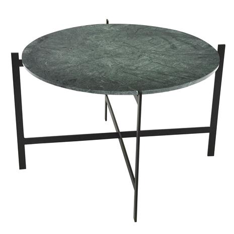 OX Denmarq Deck Large pöytä, vihreä marmori/musta