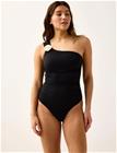 Lindex One-Shoulder Swimsuit - Black - XL