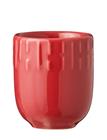 Aida Confetti Chili Mini Kop Med Relief Porcelæn 5 Cl. - Red - ONE SIZE