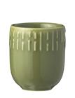Aida Confetti Olive Mini Kop Med Relief Porcelæn 5 Cl. - Green - ONE SIZE