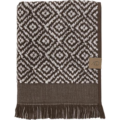 Mette Ditmer - MOROCCO towel - Chocolate / Off-white