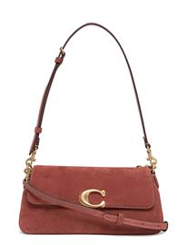 Coach Suede Jet Shoulder Bag - Brown - ONE SIZE