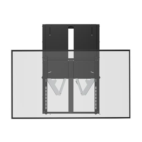 Deltaco OFFICE Manual Height-Adjustable Display Wall Mount - Max 65 kg - recommended for 74"
