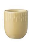 Aida Confetti Mustard Mini Kop Med Relief Porcelæn 5 Cl. - Yellow - ONE SIZE