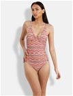 Panos Emporio Zigzag Simi Swimsuit - Pink - 42