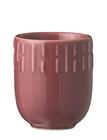 Aida Confetti Bordeaux Mini Kop Med Relief Porcelæn 5 Cl. - Burgundy - ONE SIZE