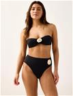 Lindex Bikini Bottom With High Waist - Black - XL