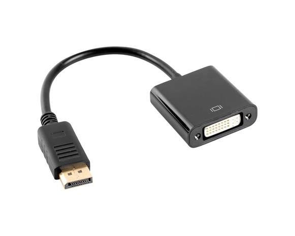 Lanberg - video adapter - DisplayPort to DVI-D - 10 cm