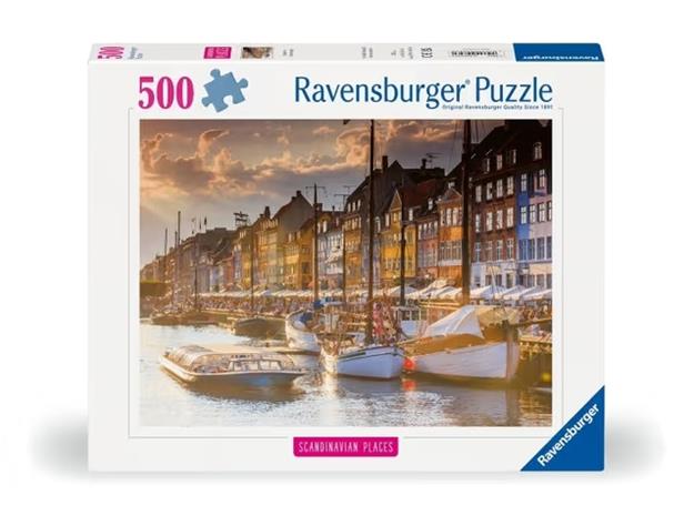 Pussel Sunset In Copenhagen 500 bitar, Ravensburger