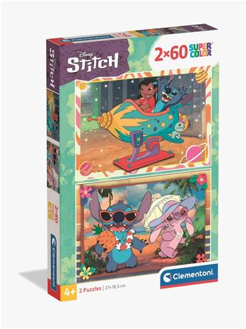 Clementoni Disney Stich Super Colour Puzzle (2x60)