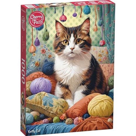 CherryPazzi Knitty Cat 1000p palapeli – kuva 2/2