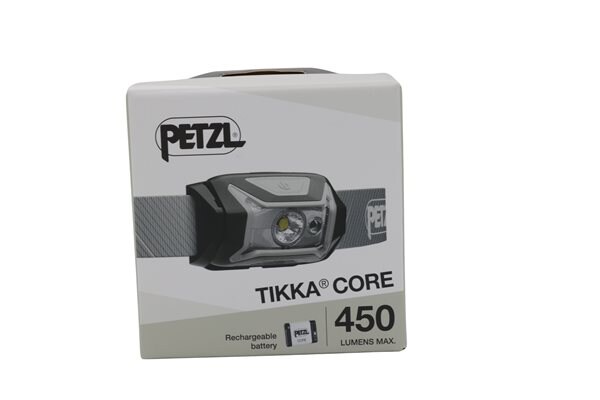 Petzl TIKKA CORE otsavalo, 450 lm, harmaa – kuva 6/8