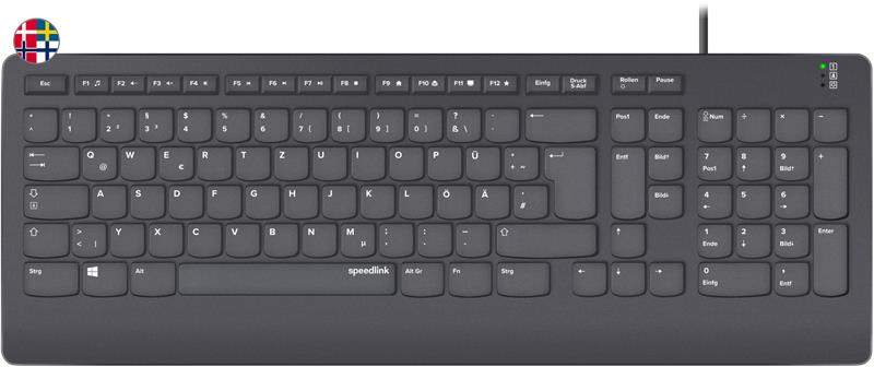 Speedlink Hi-Genic Antibacterial Keyboard, näppäimistö