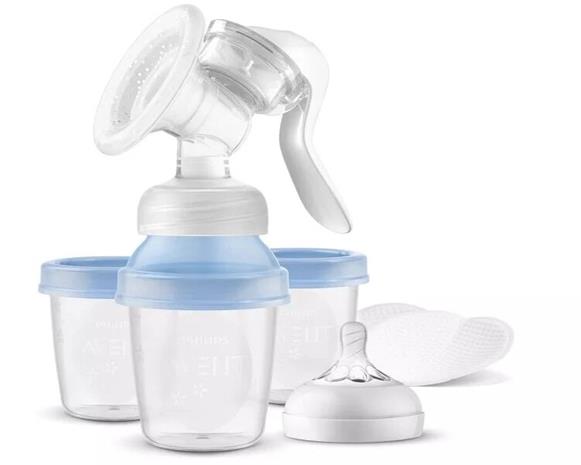 Philips Avent Hands-free SCF430/13, rintapumppu pullolla