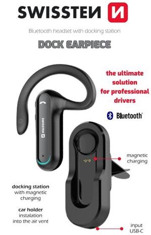 Swissten Dock Earpiece, handsfree-kuuloke