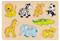 Goki Wooden Stud Puzzle Wild Animals Puu – kuva 3