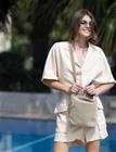 Ceannis Crossbody Bag Crochet - Beige - ONE SIZE