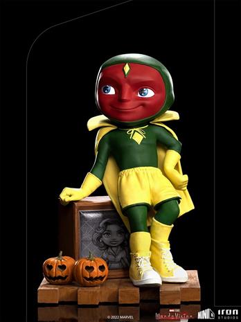 Iron Studios MiniCo Figurines: Wandavision - Vision (Halloween Version)
