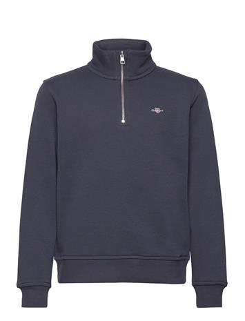 GANT Shield Half Zip Sweatshirt Tops Sweat-shirts & Hoodies Sweat-shirts Grey GANT