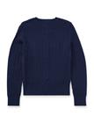Ralph Lauren Kids Mini-Cable Cotton Cardigan - Blue - 154-158