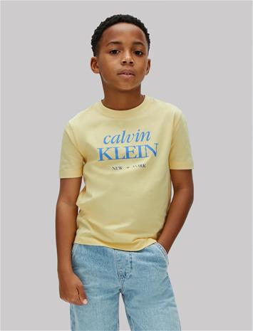 Calvin Klein Logo Ss T-Shirt - Blue - 170