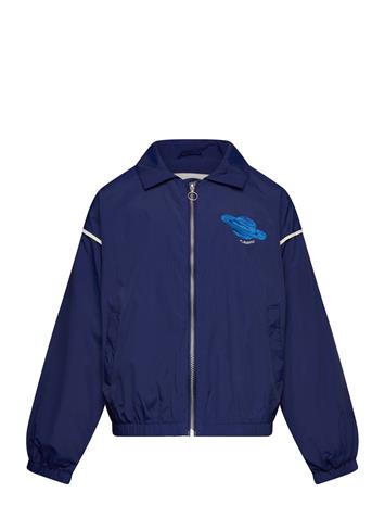 Mini Rodini Planet Emb Nylon Jacket - Navy - 140/146