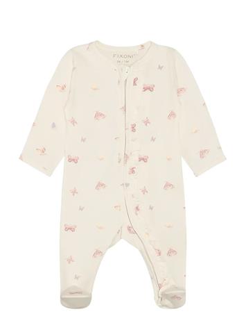 Fixoni Nightsuit W. Feet - Cream - 86