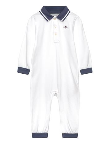 Gant Kids Polo Collar Romper - Blue - 98