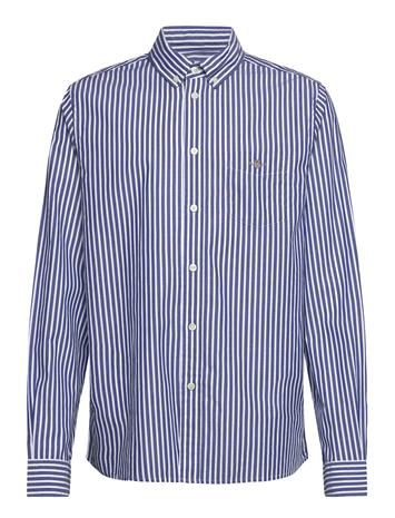 GANT Striped Shield Poplin Shirt - Blue - 176