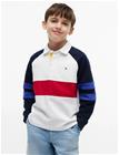 Tommy Hilfiger Colourblock Polo Sweatshirt - White - 176