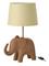 J-Line Table Lamp Striped Polyresin Brown - Brown - ONE SIZE – kuva 1