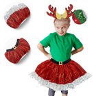 Poro TUTU puku pääpanta hame juhlava pituus 30 cm koko 90-120 cm joulukuusi