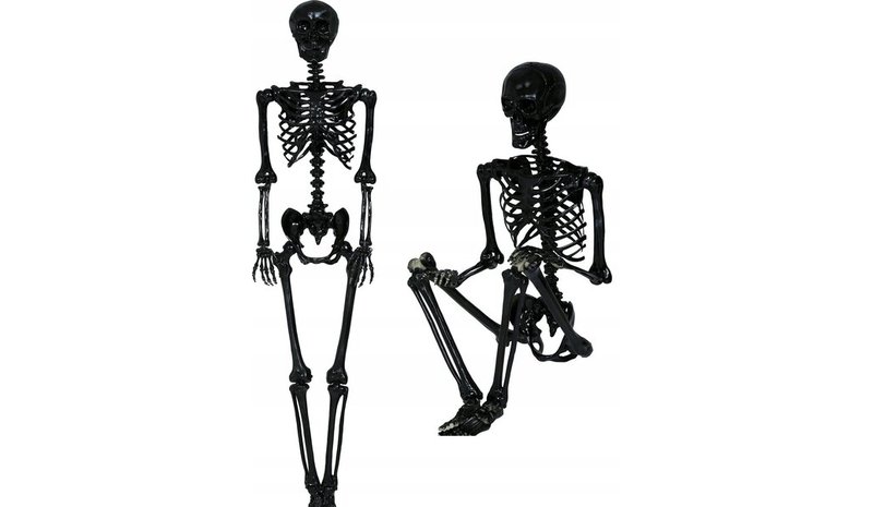 Musta luuranko 90cm - Halloween-koristelu