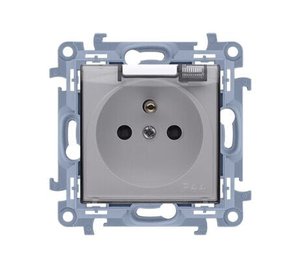 Simon 10 Single Socket Ip44 läpinäkyvällä kannella