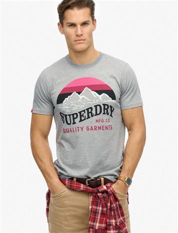 Superdry Cl Great Outdoors Relaxed Tee - Blue - XXL
