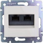 Legrand Valena 2xrj45 5e Utp kremowa gniazdo podtynkowe