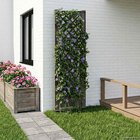 vidaXL Trellis piikillä Harmaa 43 x 6 x 165 cm PP