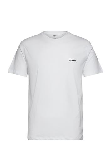 7 Days Active Basic Tee Tops T-shirts Short-sleeved Navy 7 Days Active