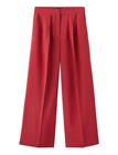 Mango Straight Lyocell Trousers - Red - 42
