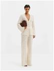 Malina Aleya Wide Crochet Pants - Cream - L