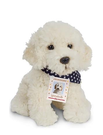 Teddy Hermann Sitting Labradoodle 28 Cm - White - ONE SIZE – kuva 1/3