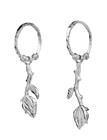 Maanesten Rory Earrings - Silver - HOOP DIAMETER:11MM WIDTH:5.6MM LENGTH:33MM