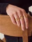 Maanesten L Alphabet Ring - Gold - 57