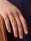 Maanesten C Alphabet Ring - Gold - 57