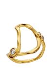 Maanesten D Alphabet Ring - Gold - 57